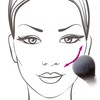 Nanshy Dome Blush Makeup Brush Round Synthetic Taklon Blusher Minerals