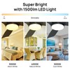 Consciot Ceiling Fan With Light, 44 Inch Low Profile Ceiling