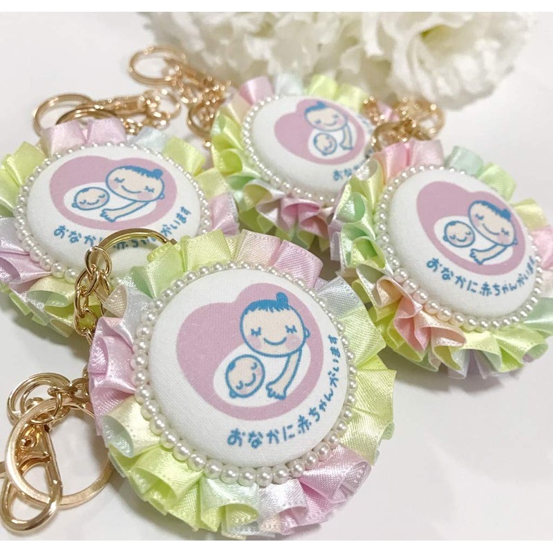 Ladybug 【Maternity Rosette】 Keychain Maternity Mark Rosette Pre-Mom Safe Delivery