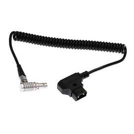 HangTon P-tap D-tap to Right Angle 0B 7 Pin Coiled Cable for Tilta Nucleus-M Motor