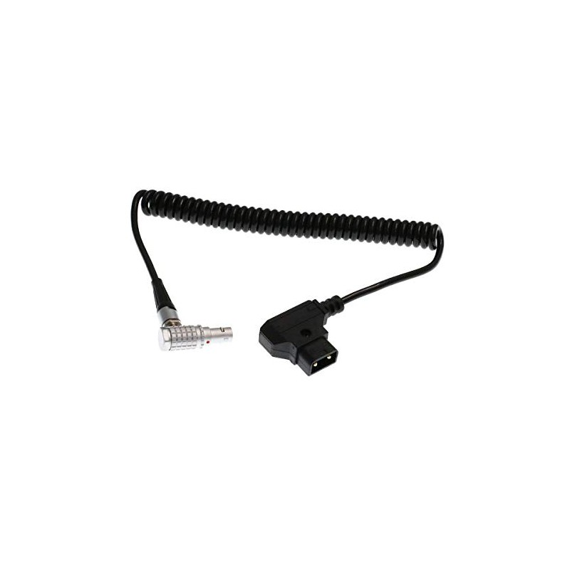 HangTon P-tap D-tap to Right Angle 0B 7 Pin Coiled