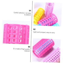 IWOWHERO 20pcs Hair Rollers for Hair Styling Plastic Curlers Clips No Heat Multi Colors