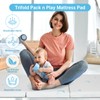 PanKers Portable Trifold Pack and Play Mattress 38"x26", Foldable Travel