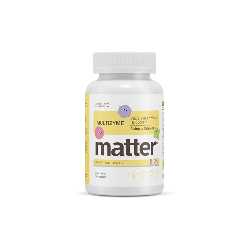 Matter Multizyme Kids Suplemento Enzimas Digestivas Biocore Optimum Complete Fibra