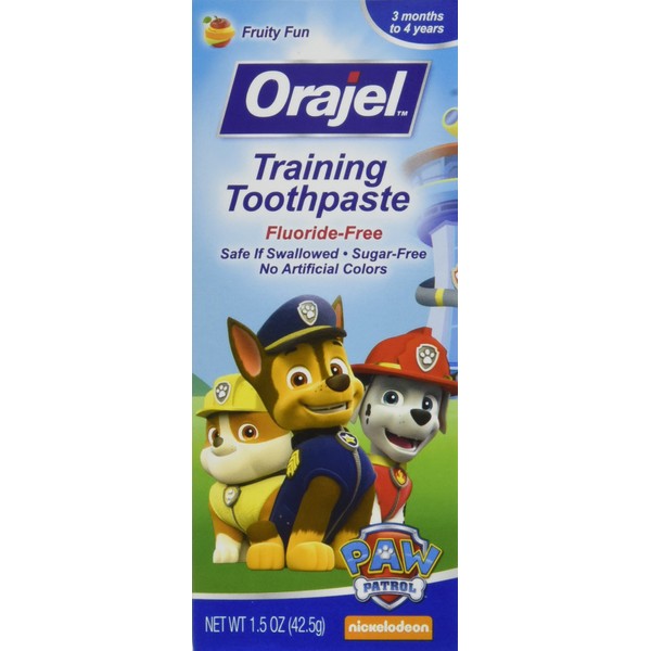 Orajel Toddler Training Toothpaste Tooty Fruity Flavor 1.50 Oz (Pack of 6)