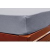 Soft Cotton Terry Cloth 1 Piece Fitted Sheet Grey Single