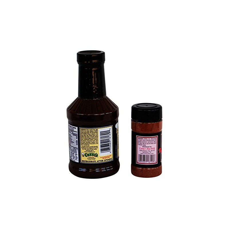 Corkys Barbecue Starter Bundle - 2 Items - 1 Bottle