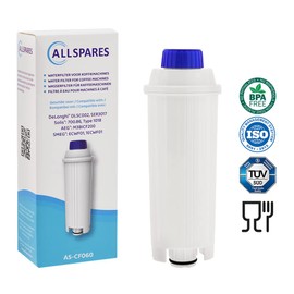 AllSpares Water Filter (Pack of 4) for Delonghi DLSC002, 5513292811, SER3017, ECAM, ETAM, BCO, EC Series