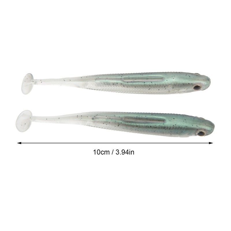 5Pcs Simulated Soft Fish Bait 3D Eyes Environmentally Friendly Silicone