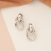 ALRNBY Chunky Gold Earrings for Women Trendy Dangle Earrings Silver