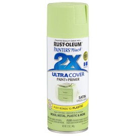 Rust-Oleum 249077 Painter's Touch 2X Ultra Cover, 12 Ounce (Pack of 1), Satin Green Apple