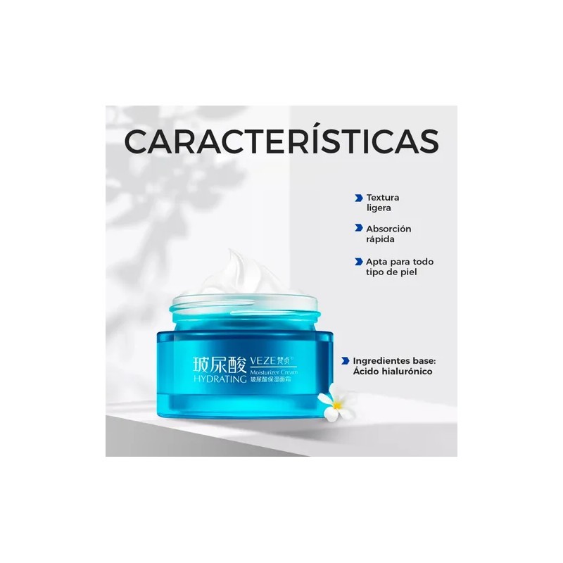 Crema De Acido Hialurónico Antiarrugas Veze - Piel Mixta