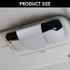 URIZZD Sunglass Holder for Car Visor, Car Sunglasses Holder Leather,