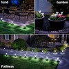 Priddop Solar Lights Outdoor Pathway Lights 8 Pack LED Waterproof
