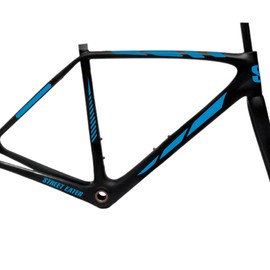 DualColorStampe B0168 (BLU 53) Universal Protection Bike Frame Sticker Set of 12