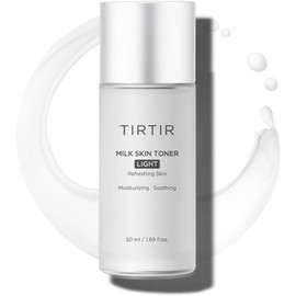 TIRTIR - Leche Skin Toner Light Hidratación Instantánea Con 4% de Niacinamida, Tensor de Poros, Tónico Vegano para Pieles Propensas Al Acné, Sensibles y Grasas, Seguro para El Acné Fúngico, Pantenol,