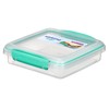 Sistema To Go Sandwich Box, 450mL - Clear/Pink