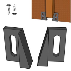 3 Pairs - Pocket Door Bottom Guide - Jamb Mounted Univeral Fit (Gray) | Grovers Home Solutions