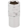 Draper 48670 1/4" Square Drive Polished Chrome Imperial Socket, 5/16"