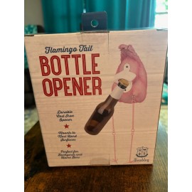 Wembley Pink Flamingo Tail Mounted Cast Iron Bottle Opener NEW SEALED