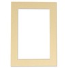 8x10 Mat for 5x7 Photo - Precut Tan Picture Matboard