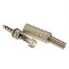 kenable 3.5mm 4 Pole METAL Solder Jack Plug For Audio
