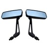MotorToGo Custom Black Small Side Rear View Mirrors for 2018