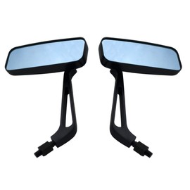 MotorToGo Custom Black Small Side Rear View Mirrors for 2018 Harley-Davidson Road Glide FLTRX