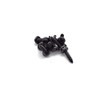 3" Black Iron H L Hinge Flush Mount Antique Style
