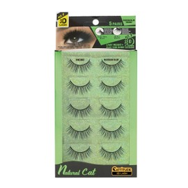 CATITTUDE 3D LASHES Russian Blue Natural Cat, Lightweight & Reusable - 5 Pairs