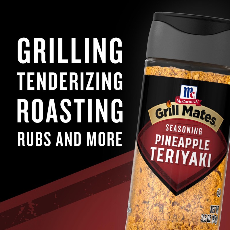 McCormick Grill Mates Seasoning, Pineapple Teriyaki, Grilling Seasoning for Adding