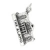 LGU Sterling Silver Oxidized Texas Alamo Charm