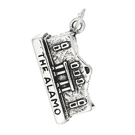 LGU Sterling Silver Oxidized Texas Alamo Charm