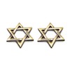 CARRUN 2 PCS 3D Hexagram Six Pointed Star Metal Emblem