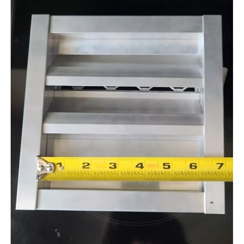 Ruskin ELF15J 8" x 8"Airflow Damper - Stationary Louver Vent