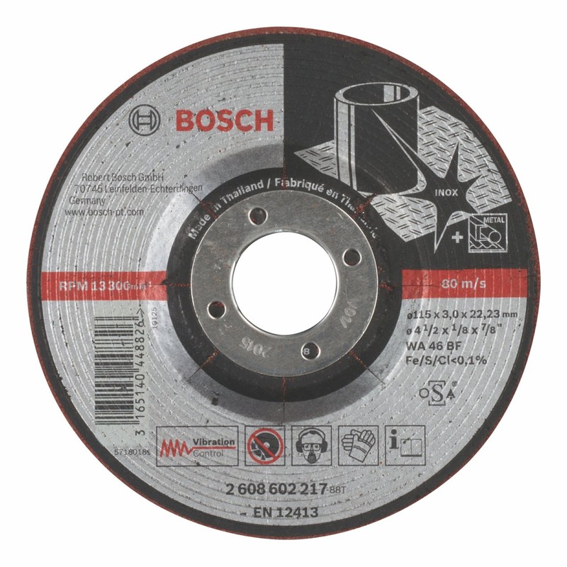 Bosch 2608602217 Semi Flex Grinding Disc, 115mm x 22.23mm x