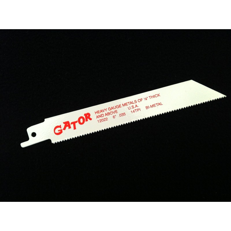 Gator 6" x 3/4" x .035" 14tpi Bi-Metal Cobalt Reciprocating