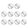 sourcing map 10Pcs Metal Adjuster Slide Buckles, 25mm Webbing Strap