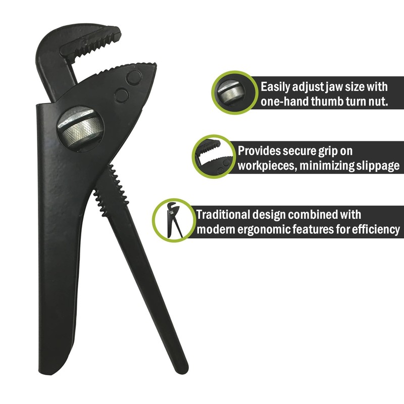 PDL – Pegdev - Thumb Turn Pattern Pipe Wrench 9"