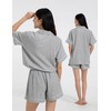 XINJU Pajamas for Women Set 100% Double Gauze Cotton Linen