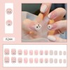 FairyBae 3paquetes Uñas Postizas Tips Decoradas Conejo A023