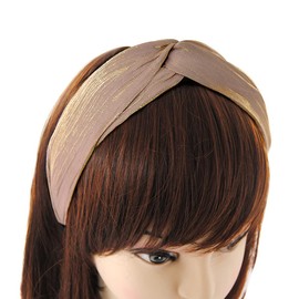 axy Headband with Refined Knot and Light Shine – Beautiful Headband Hair Accessories Hair Band HRD2 (Beige)