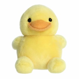 Aurora® Adorable Palm Pals™ Tubby Rubber Ducky™ Stuffed Animal - Fun Collectible Plush for Kids and Adult Collectors - Perfect for Decorating Rooms and Birthday Gifts - Yellow 5 Inches
