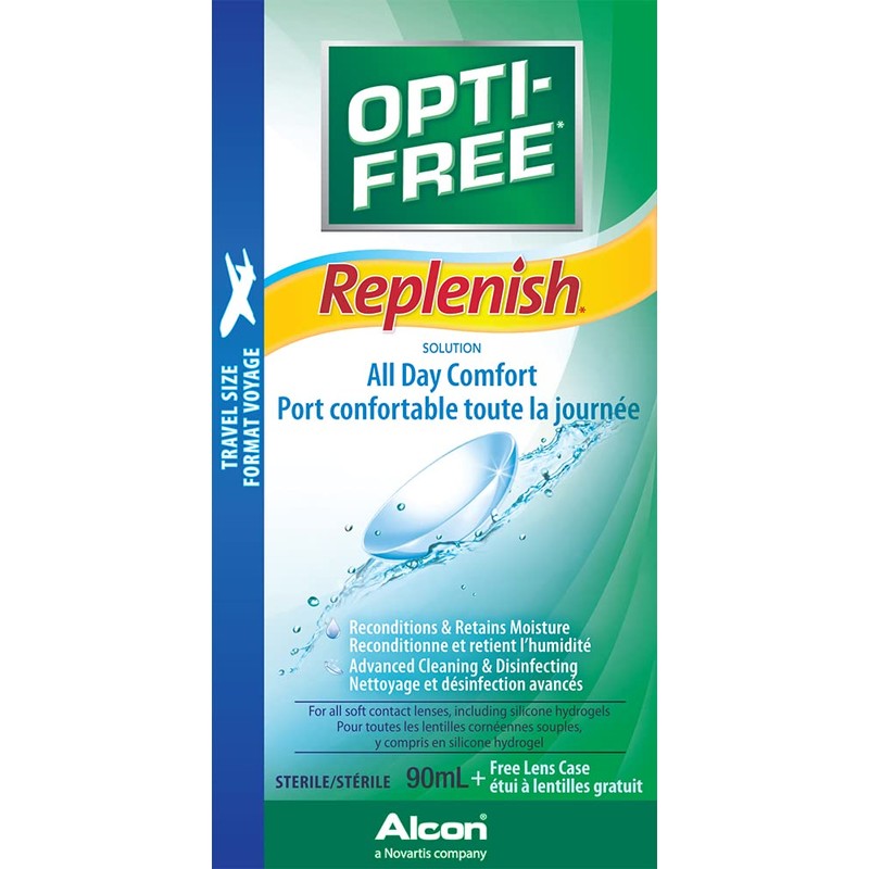 OPTI-FREE Opti-Free Replenish Multipurpose Contact Lens Solution, 90 ml