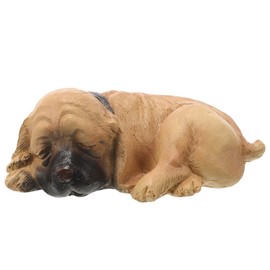 SUPVOX Puppy Key Box Hidden Key Holder Dog Figurine Garden Decor Outdoor Hider Safe Box for Yard Security 5.82X2.28X3.42 Inches