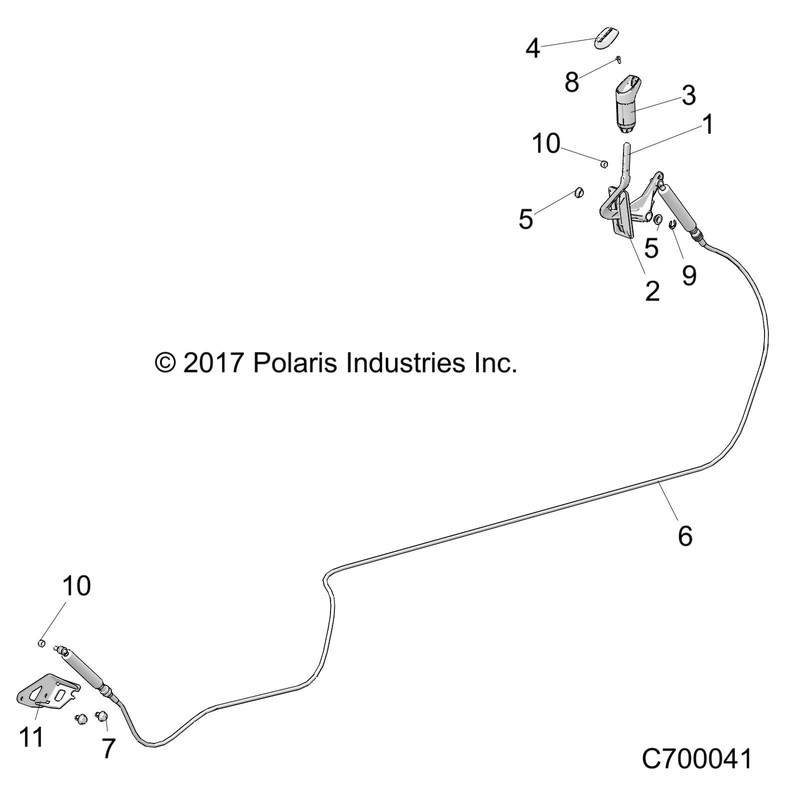 Polaris Shift-Lever for Specific 2022 and Later Ranger 1000, Crew