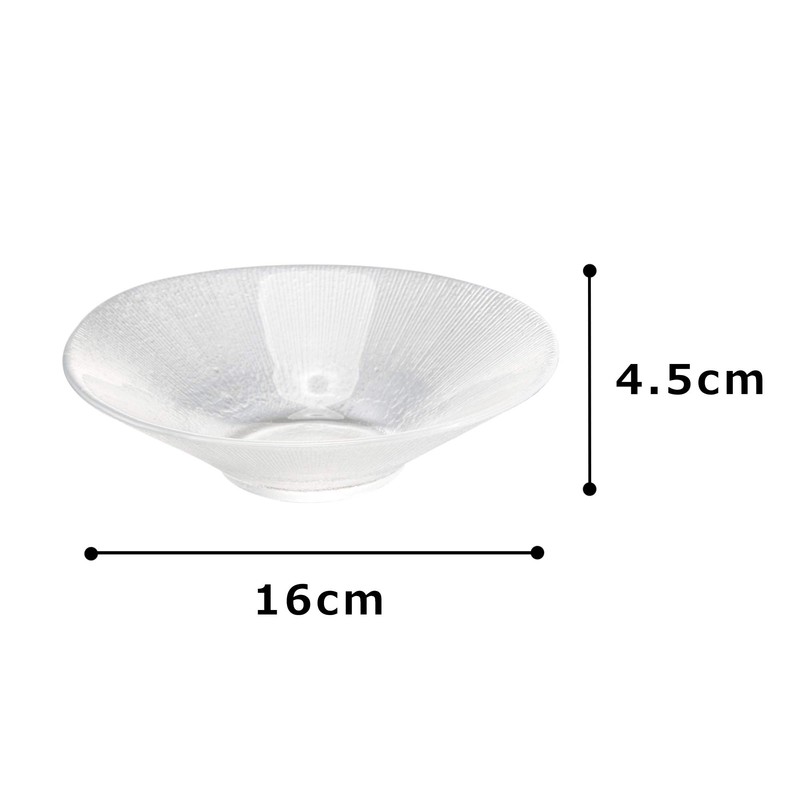 Aoyama Glass AMG-JB-160M Glass Facing Pot, 6.3 inches (16 cm),