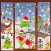 YY-JUNYING 153 PCS Christmas Window Stickers ，9 Sheets christmas window