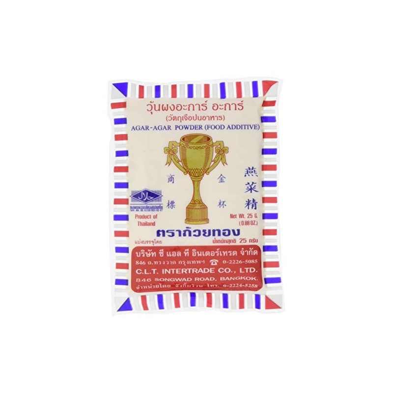 Gold Cup Dessert Agar 25g Pack of 10 x 25