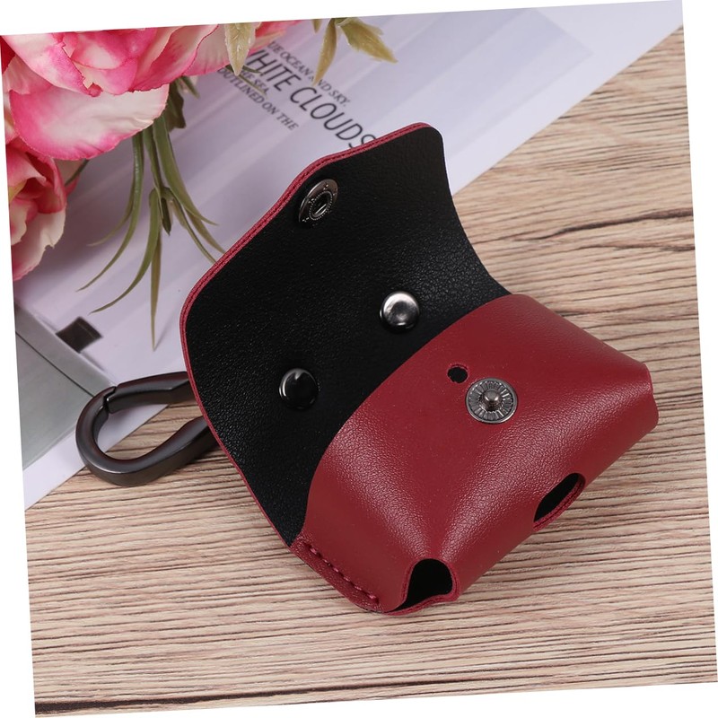 KICHOUSE Simple Imitation Leather Earphone Case Cover for Wireless Headphone